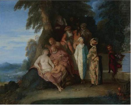 Claude Gillot A scene inspired by the Commedia Dell'arte china oil painting image